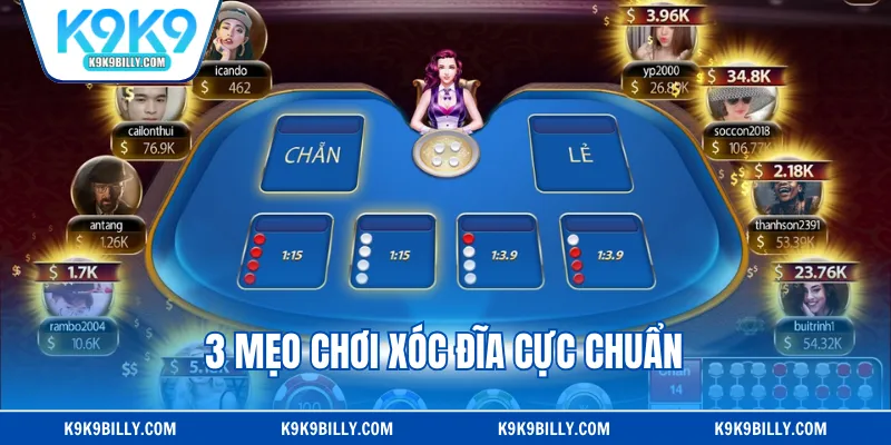 3 mẹo chơi xóc đĩa cực chuẩn