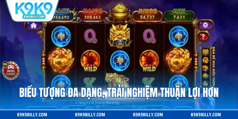 Biểu tượng đa dạng, trải nghiệm thuận lợi hơn