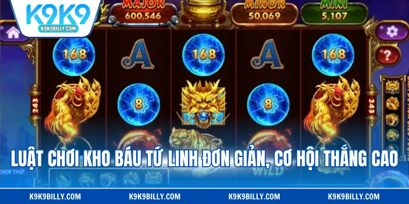 Luật chơi Kho Báu Tứ Linh đơn giản, cơ hội thắng cao